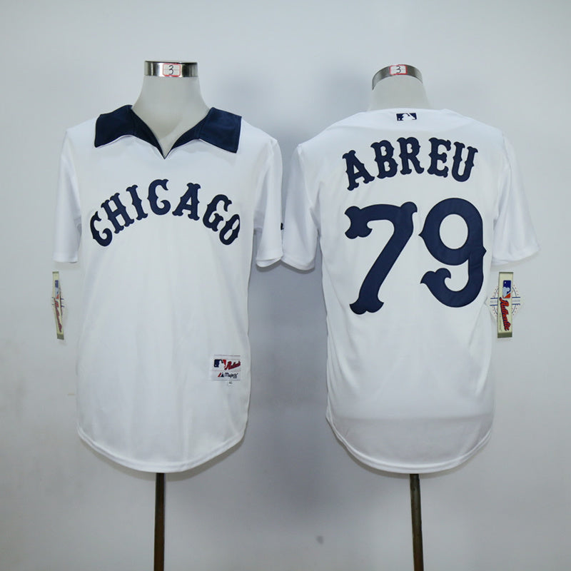 Chicago White Sox #79 Jose Abreu White Sox 79 White Inverted