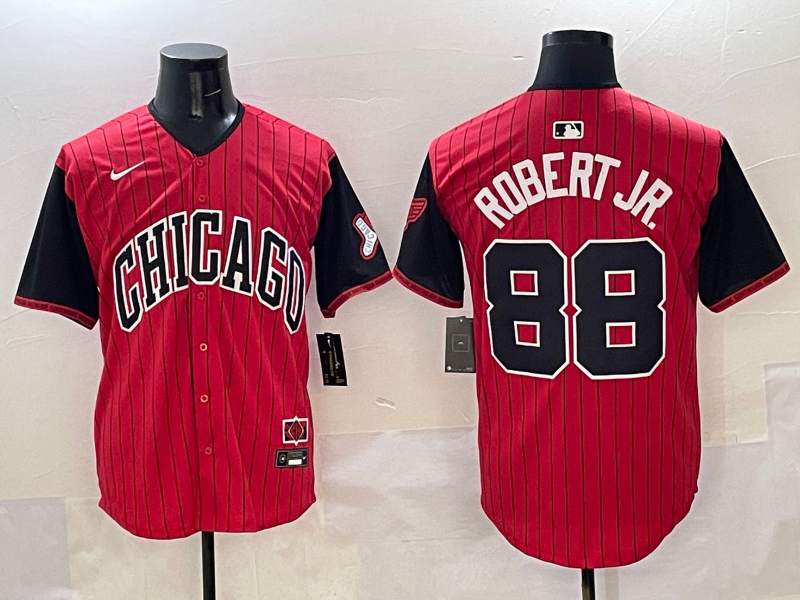 Chicago White Sox #88 Luis Robert Jr. White Sox Collaboration Style 4