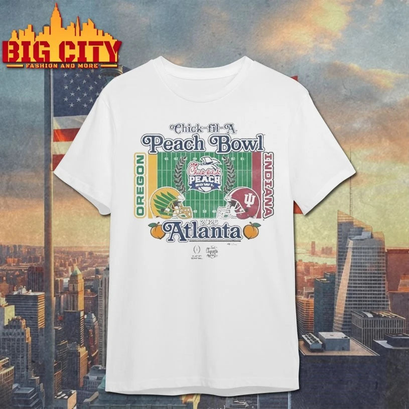 Chick Fil A Peach Bowl Oregon Vs Indiana 2026 Atlanta shirt
