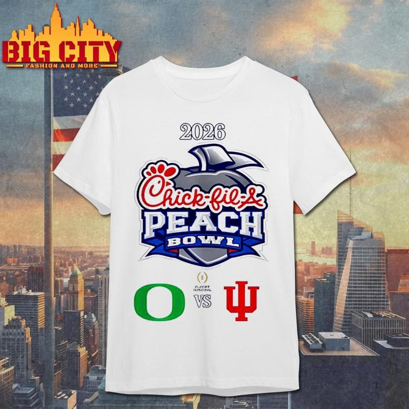 Chick-fil-A Peach Bowl 2026 Oregon vs Indiana Shirt