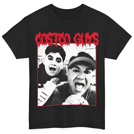 Chicken Bake Guys | Punk Metal Shopping Meme Graphic T Shirt | Boom Rizz Gift - Tiktok Meme Shirt, Crew Neck, Slight...
