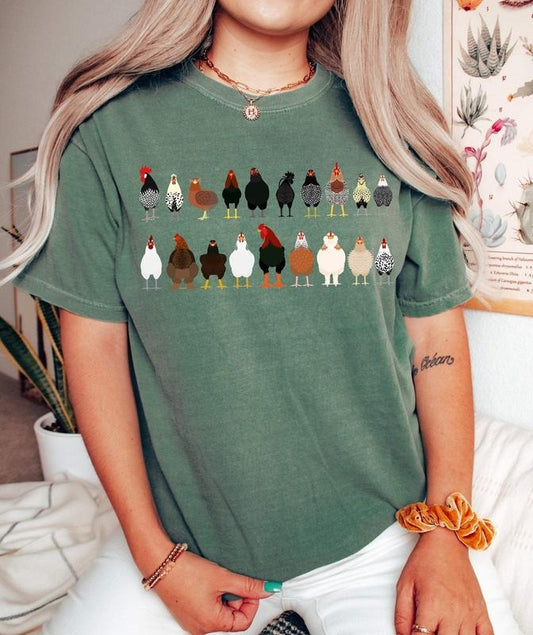 Chicken Breeds Farm Animal Lover T-Shirtstyle{n002}2 T-Shirts, Hoodie, Sweatshirt | WearSparks.com