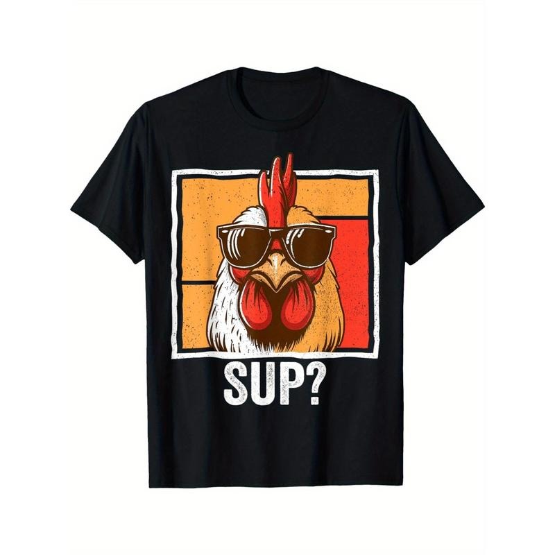 Chicken Sunglasses Animal Farm Funny For Farmer Men T-Shirt made in usa Hoodie, Sweatshirt | WearSparks.com