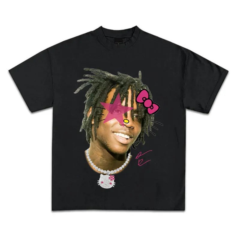 Chief Kitty Keef Pink Tee Make a Statement with Super Star Style Hoodie, Sweatshirt | WearSparks.com