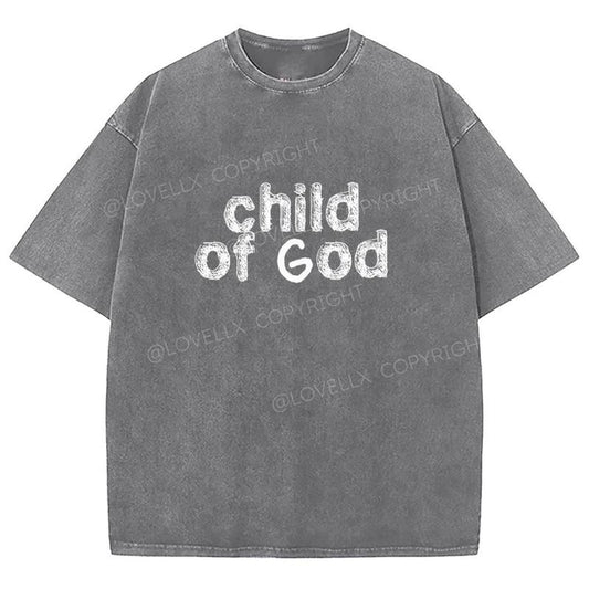 Child Of God Washed T-Shirt, Christian tshirts, Christian Jesus  t shirts, Vintage 90s Graphic Tee Gift Cotton Top,...