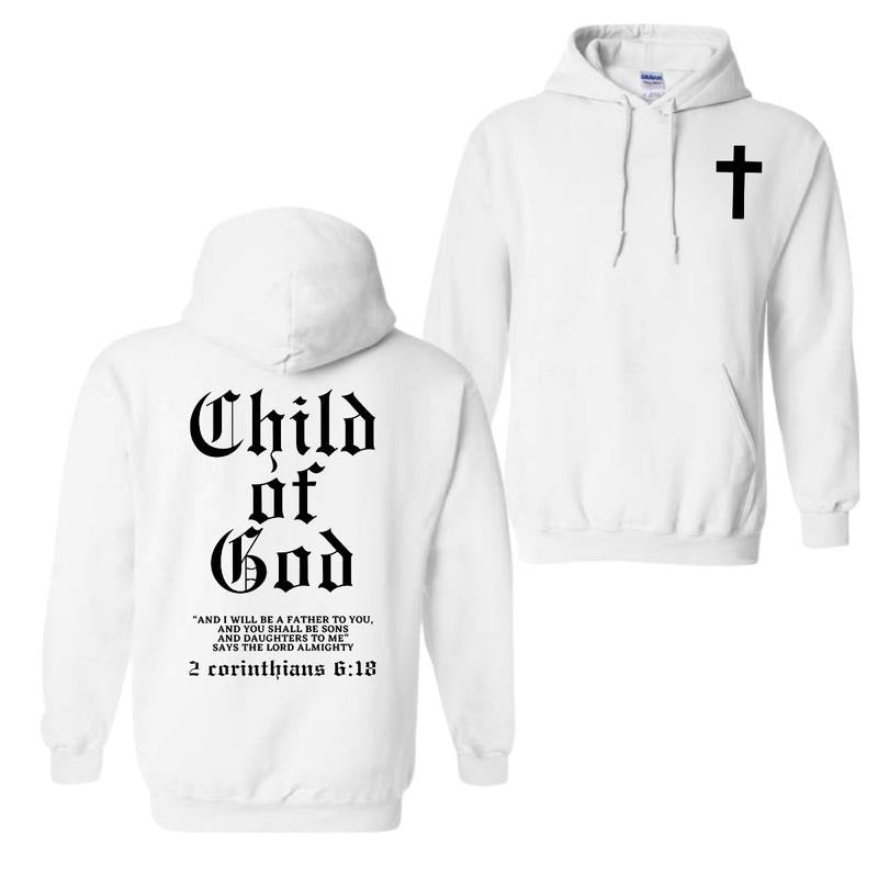 Child of God Bible Verse Hoodie Sweatshirt T-Shirt, Christian Faith Apparel, Perfect Gift for Believers, Outdoor...