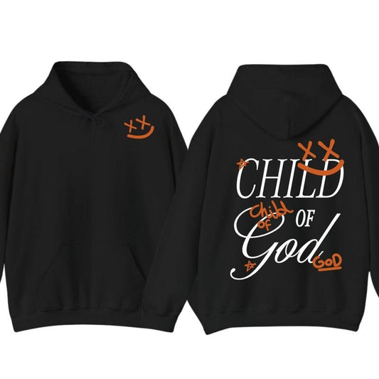Child of God Graphic Hoodie T-shirt, Christian Clothing, Faith Based Apparel, Jesus Shirt Sweatshirt | WearSparks.com