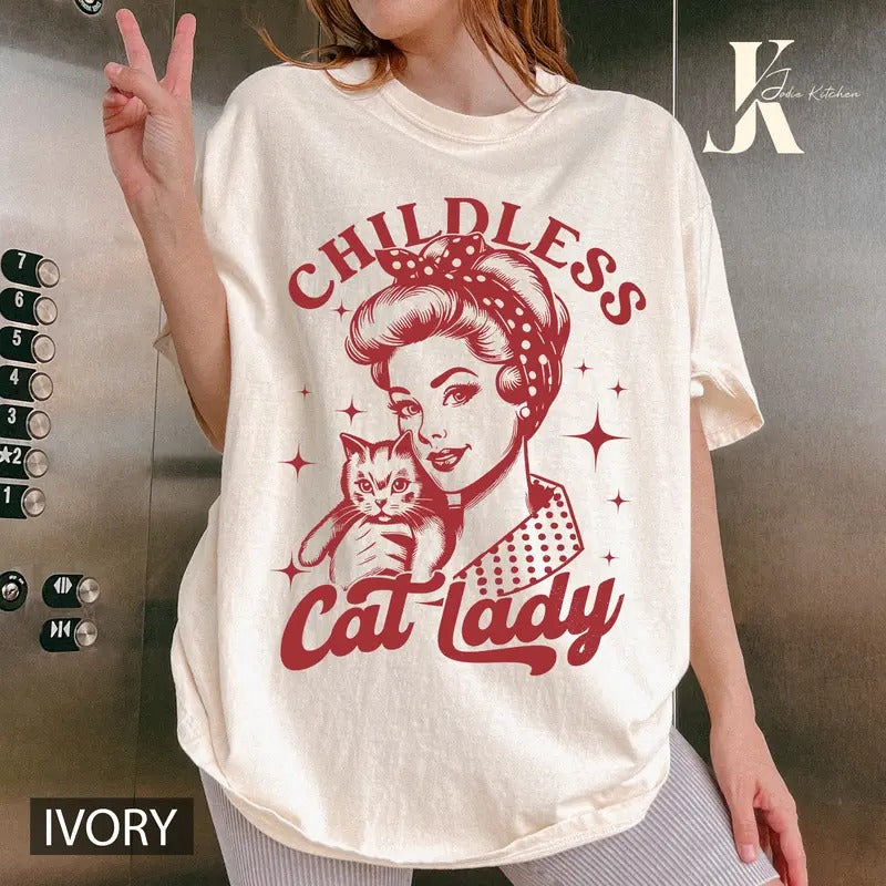 Childless cat lady for Kamala Shirt, Kamala Harris For The People Shirt, Kamala Harris 2024 T-shirt, Kamala Harris For...