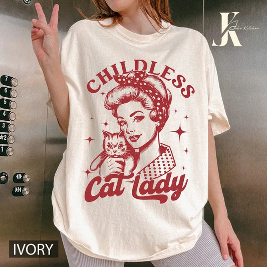 Childless cat lady for Kamala Shirt, Kamala Harris For The People Shirt, Kamala Harris 2024 T-shirt, Kamala Harris For...