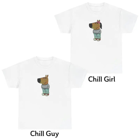 Chill Guy Shirt Chill Girl Shirt Meme T-Shirt Men Women Hoodie, Sweatshirt | WearSparks.com