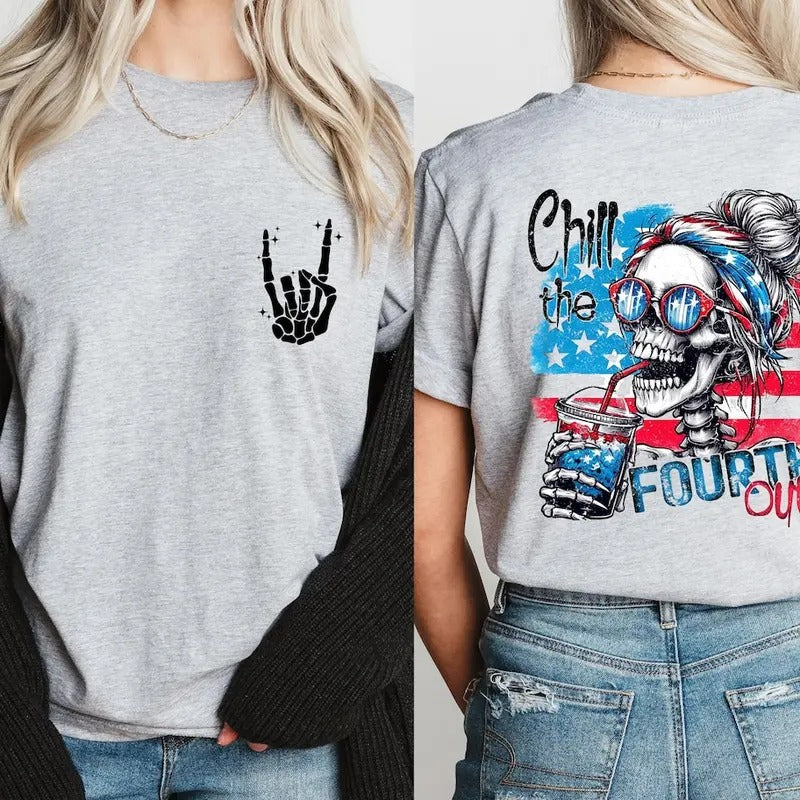 Chill The Fourth Out Shirt, 4th of July Shirt, USA Shirt, Funny 4th of July Shirt Hoodie, Sweatshirt | WearSparks.com