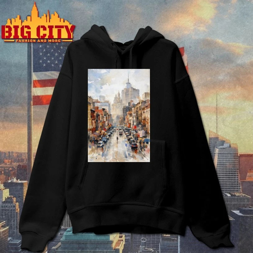 Chinatown Manhattan NYC Watercolor shirt