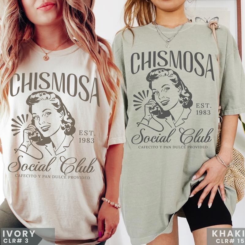 Chismosa Social Club Shirt, Latina Chisme Tee Mexicana Gift Latinx Funny Sweatshirt, Hispanic Trendy Sweatshirt Hoodie