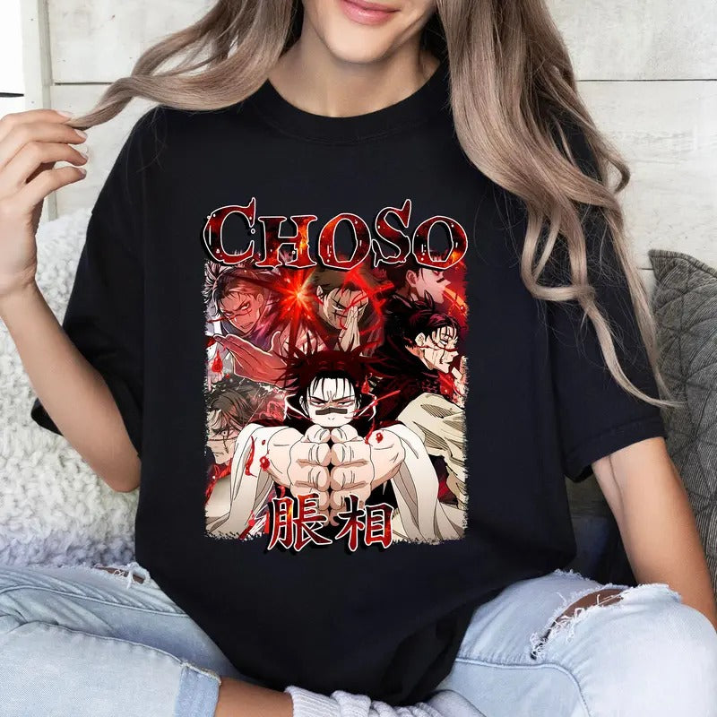 Choso JJK Character Tshirt Crewneck Hoodie Comfort Cotton Sweatshirt | WearSparks.com