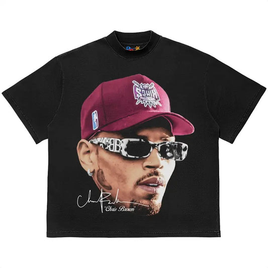 Chr1s Brown T-Shirt Vintage Rapper Graphic Tee Bootleg Hip Hop 11 11 Tour Concert Shirt Merch for Men Women Streetwear...