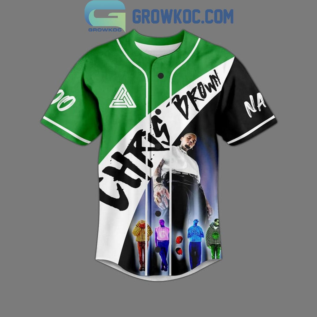 Chris Brown 111 Tour 2024 Fan Celebration Personalized Baseball Jersey