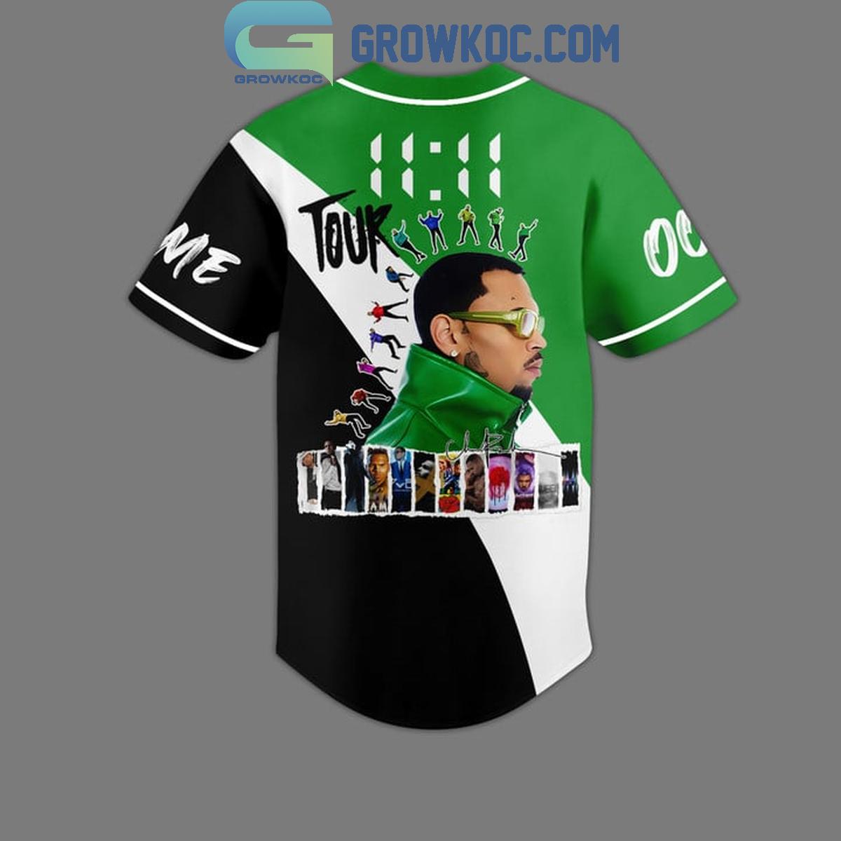 Chris Brown 111 Tour 2024 Fan Celebration Personalized Baseball Jersey