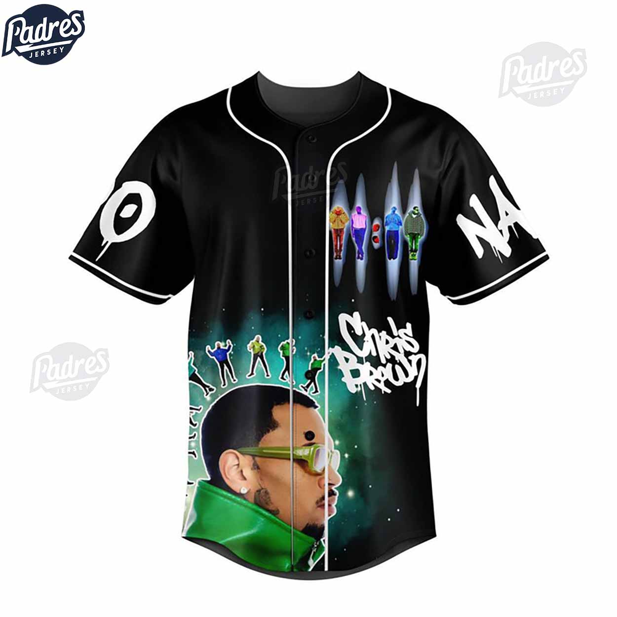 Chris Brown 11:11 Tour Custom Baseball Jersey - Padres Jersey Oasis: Elevate Your Baseball Style Game T-Shirts,... (Image 2)