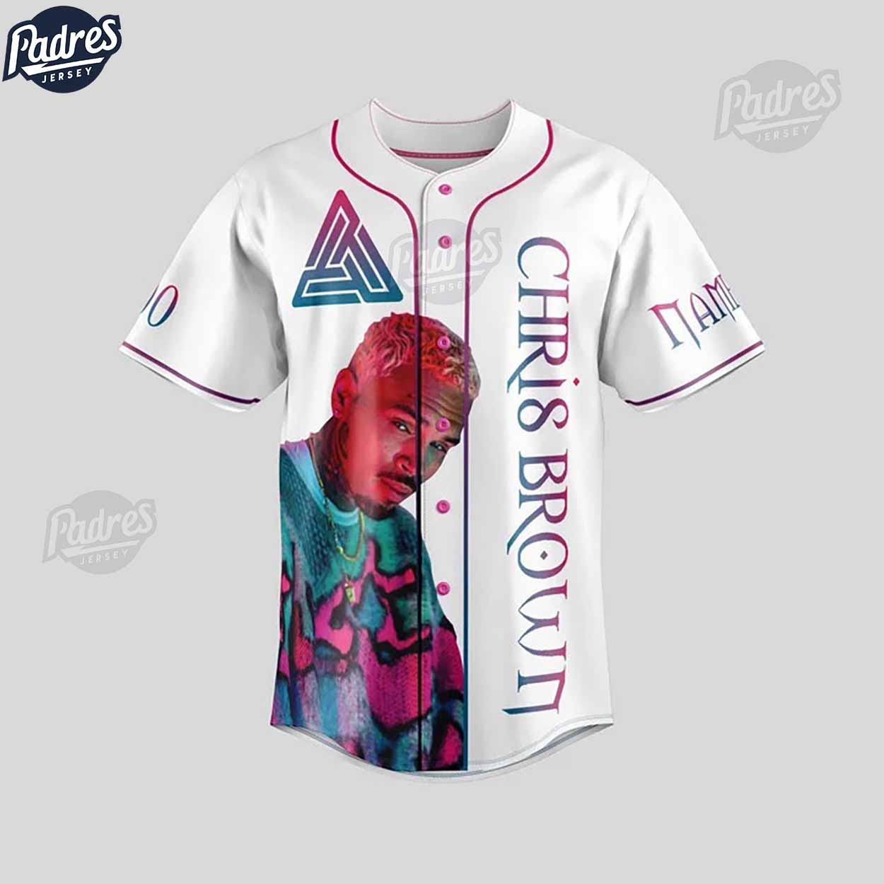 Chris Brown You Can't Be Old And Wise If You Were Never Young And Crazy Custom Baseball Jersey - Padres Jersey... (Image 2)