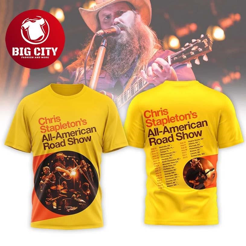 Chris Stapleton All American Road Show 2026 Concert Two Sided Shirt