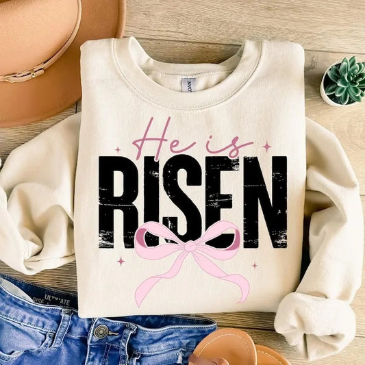 Christian Easter Coquette tshirt-sweatshirt-hoodie, He is Risen tshirt, Retro Easter hoodie, Matthew 28:6, Easter Jesus...