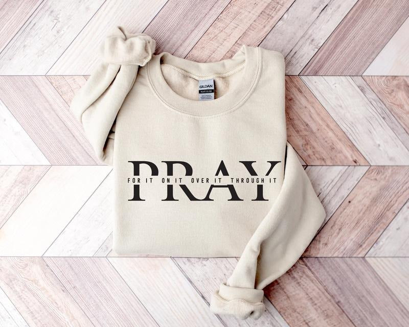 Christian Pray Sweatshirt, Women Of The Bible Sweater, Jesus Church Shirt Hoodie | WearSparks.com