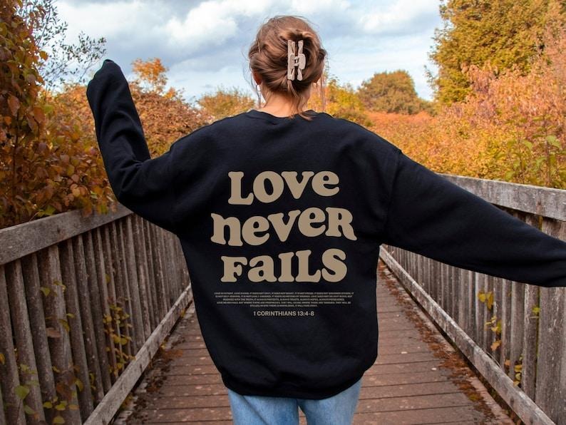 Christian Sweatshirt Jesus Apparel Christian Crewneck Aesthetic Christian Apparel Christian Clothing Bible Verse Shirt...