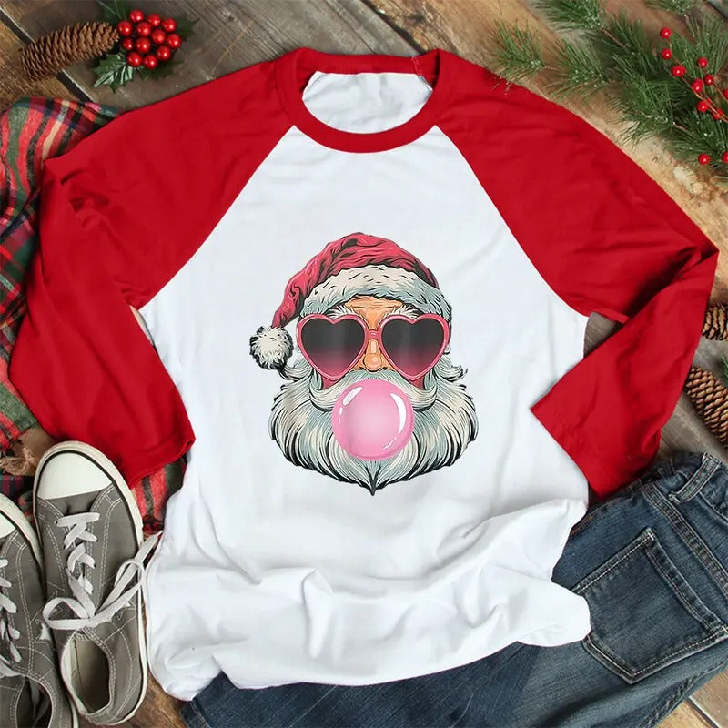 Christmas | Bubblegum Santa Christmas Apparel T-Shirts, Hoodie, Sweatshirt | WearSparks.com