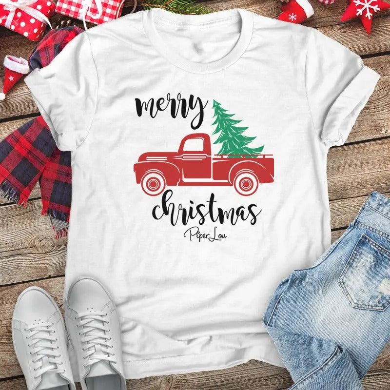 Christmas | Merry Christmas Truck Christmas Apparel T-Shirts, Hoodie, Sweatshirt | WearSparks.com