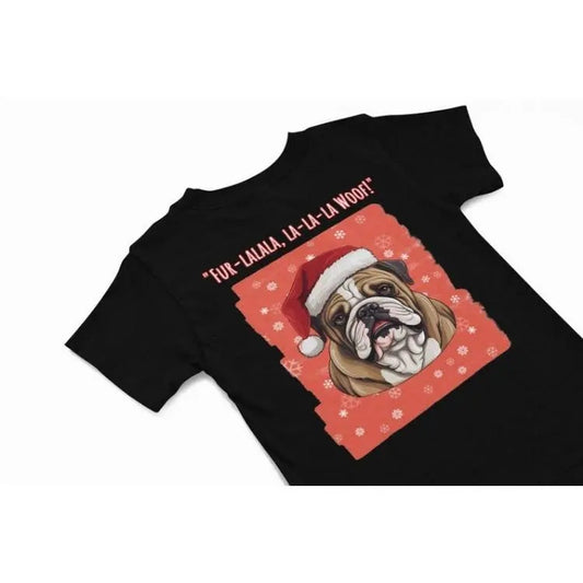 Christmas Bulldog Dog T shirt, Quirky dog humour themed Christmas apparel, Funny dog Hoodie, Festive season holiday gift...