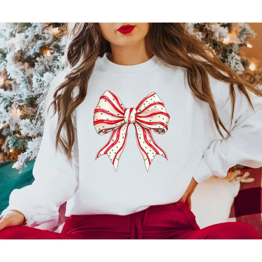 Christmas Cake Coquette Bow Sweatshirt T-Shirts, Hoodie | WearSparks.com