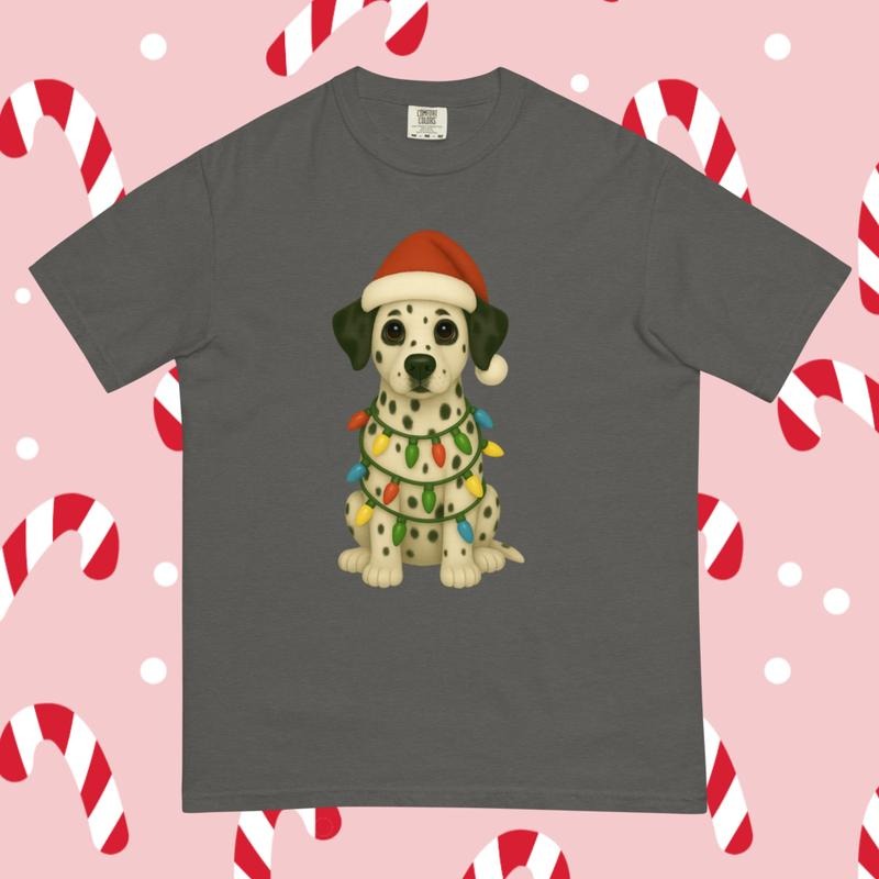 Christmas Dalmatian Comfort Colors Shirt