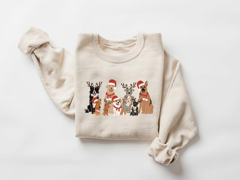 Christmas Dog Sweatshirt, Dog Owner Christmas Gift, Dog Christmas Sweatshirt, Christmas Sweater, Holiday Sweater,...