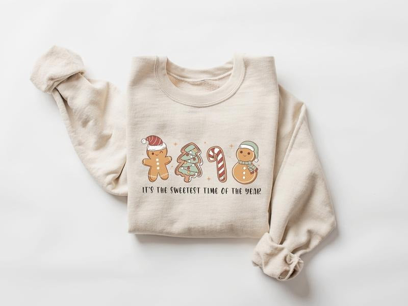 Christmas Gingerbread Cookie Sweatshirt, Cute Gingerbread Christmas Shirt, Gingerbread  Lover Gift, Xmas Christmas...