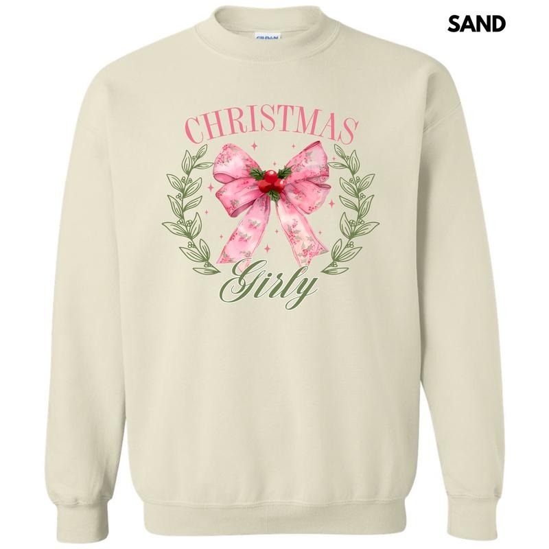 Christmas Girly Coquette Sweatshirt 'NLB' T-Shirts, Hoodie | WearSparks.com