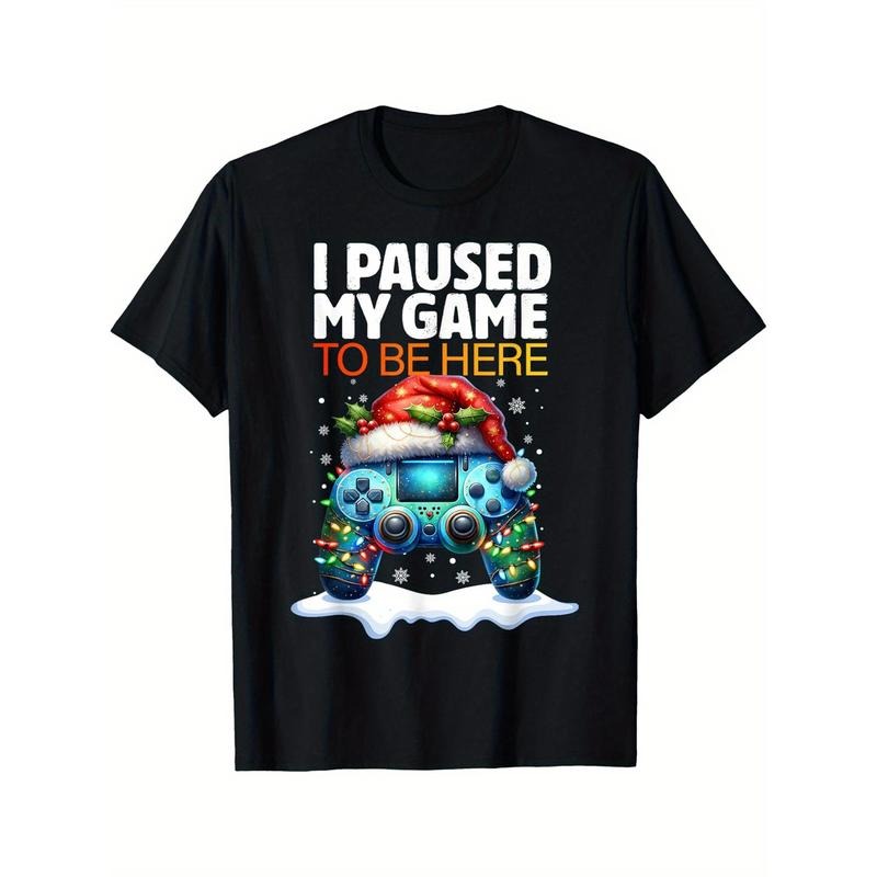 Christmas I Paused My Game To Be Here Funny Sarcastic Gamer T-Shirt made in usa Hoodie, Sweatshirt | WearSparks.com