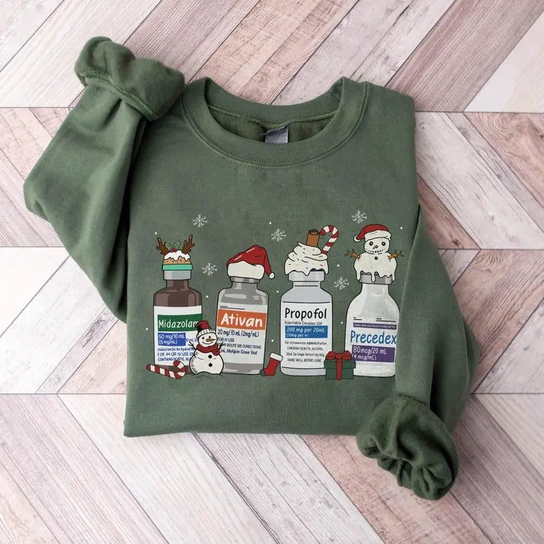 Christmas Nurse Sweatshirt,hoodie Nurse Christmas Shirt, Nicu Christmas Sweatshirt, Doctor Sweatshirt, ICU Nurse...