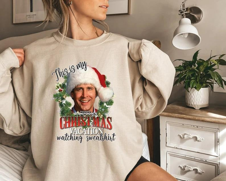 Christmas Retro Sweater National Lampoon's Christmas Vacation Sweatshirt Holiday Spirit Shirt Xmas Party Outfit Cute...