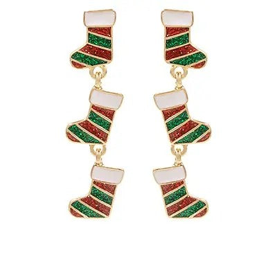 Christmas Sock Trio Earrings T-Shirts, Hoodie, Sweatshirt | WearSparks.com