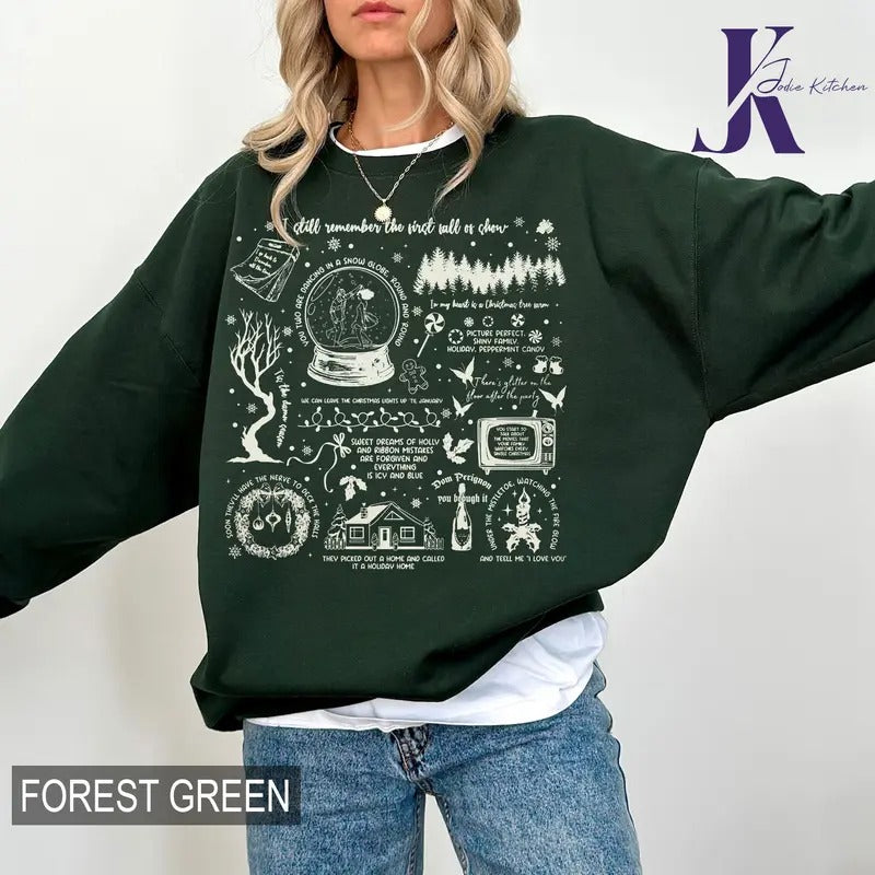 Christmas Song Lyric Shirt, Merry Christmas Comfort Colors Shirt, Christmas Music Sweatshirt,Christmas Lyrics...