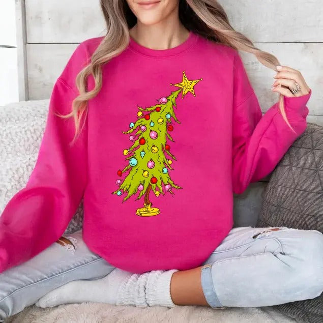 Christmas Tree Sweatshirt, Hoodie, Trendy Christmas Tree Sweater, Sweatshirt, Christmas Shirt, Xmas Holidays Gift Shirt,...