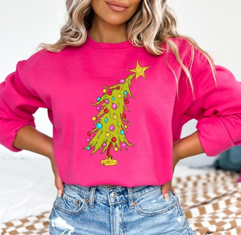 Christmas Tree Sweatshirt, Trendy Christmas Tree Sweater, Sweatshirt, Christmas Shirt, Xmas Holidays Gift Shirt,...