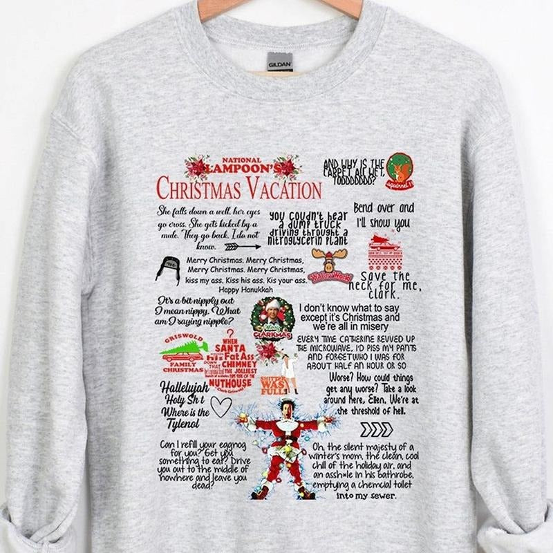 Christmas Vacation Rant Crewneck Sweatshirt, Hoodie, T-shirt, Cute Christmas Gifts | WearSparks.com