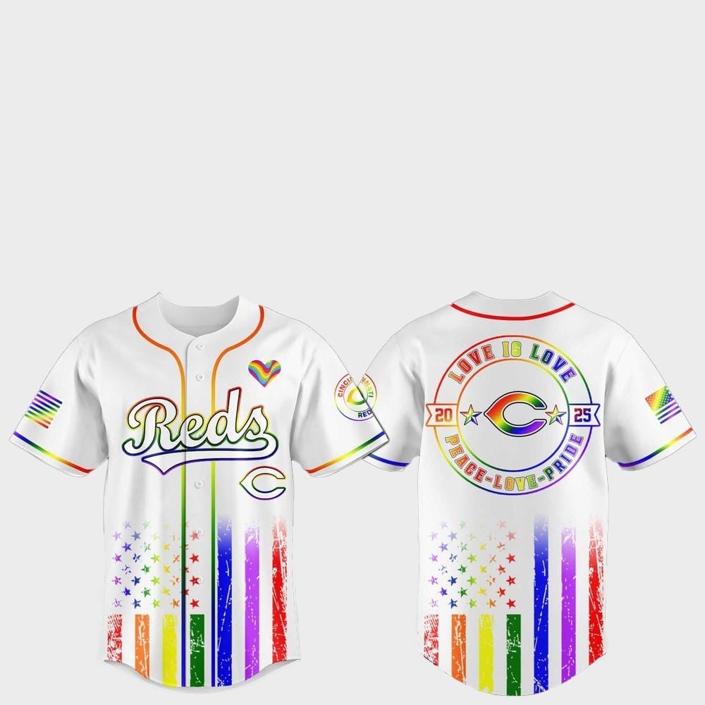 Cincinnati Reds Pride Month Love Is Love 2025 Jersey - Grishko.com T-Shirts, Hoodie, Sweatshirt | WearSparks.com