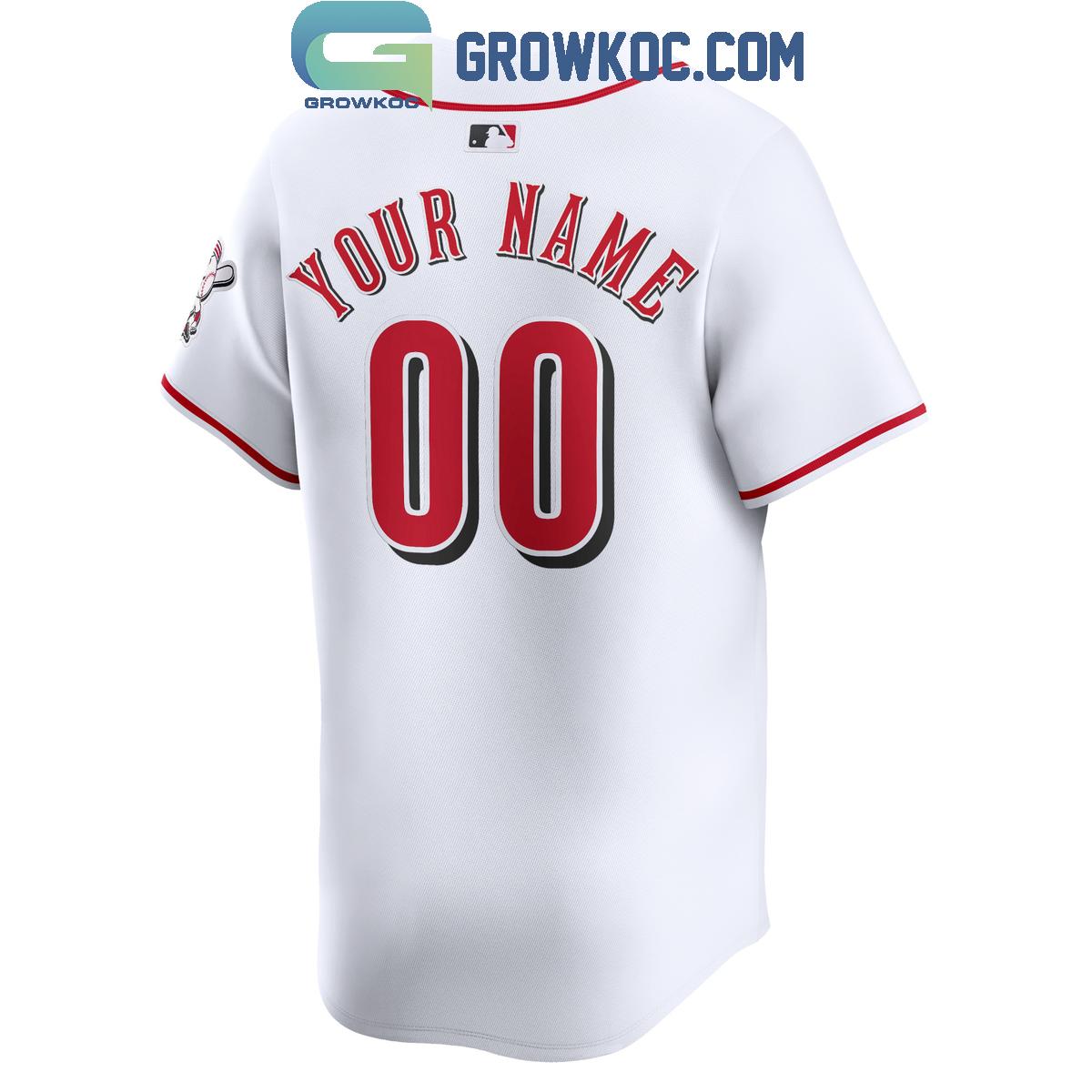 Cincinnati Reds White Home 2024 Forever Fan Personalized Baseball Jersey