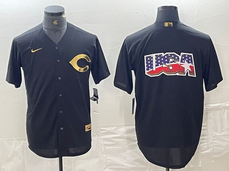 Cincinnati Reds Black Gold 4 Edition Style 5