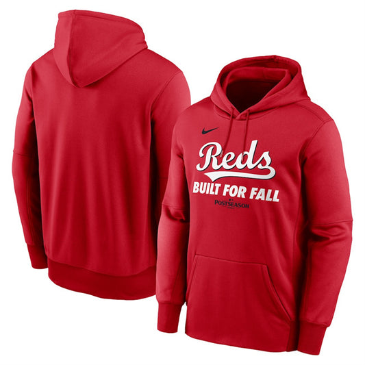 Cincinnati Reds Red 2025 Postseason Collection Therma Fleece Hoodie