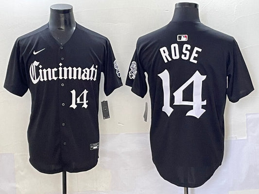 Cincinnati Reds #14 Pete Rose Reds 5 Collaboration Style 2