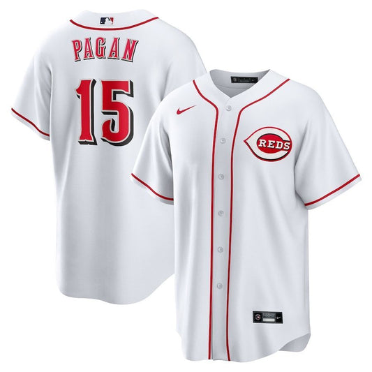 Cincinnati Reds #15 Emilio Pagan Home Replica Jersey - White Style 1
