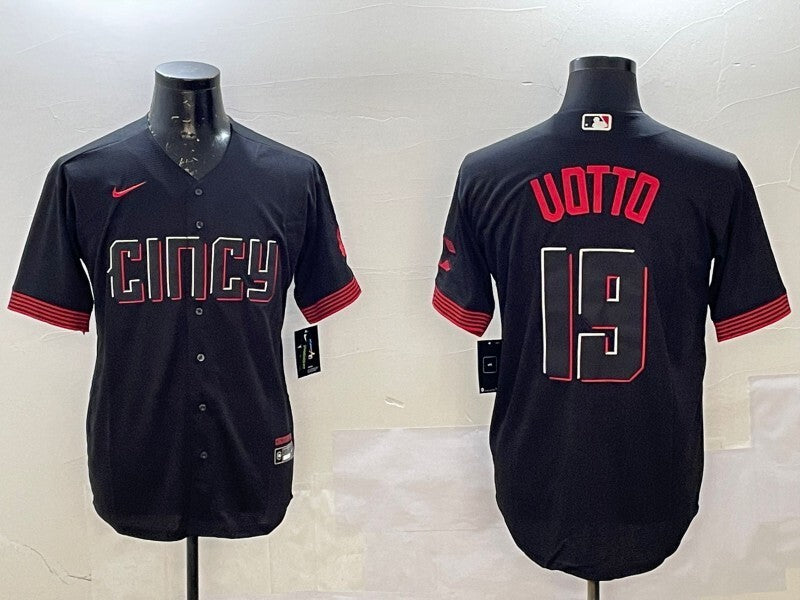 Cincinnati Reds #19 Joey Votto Reds City Adult